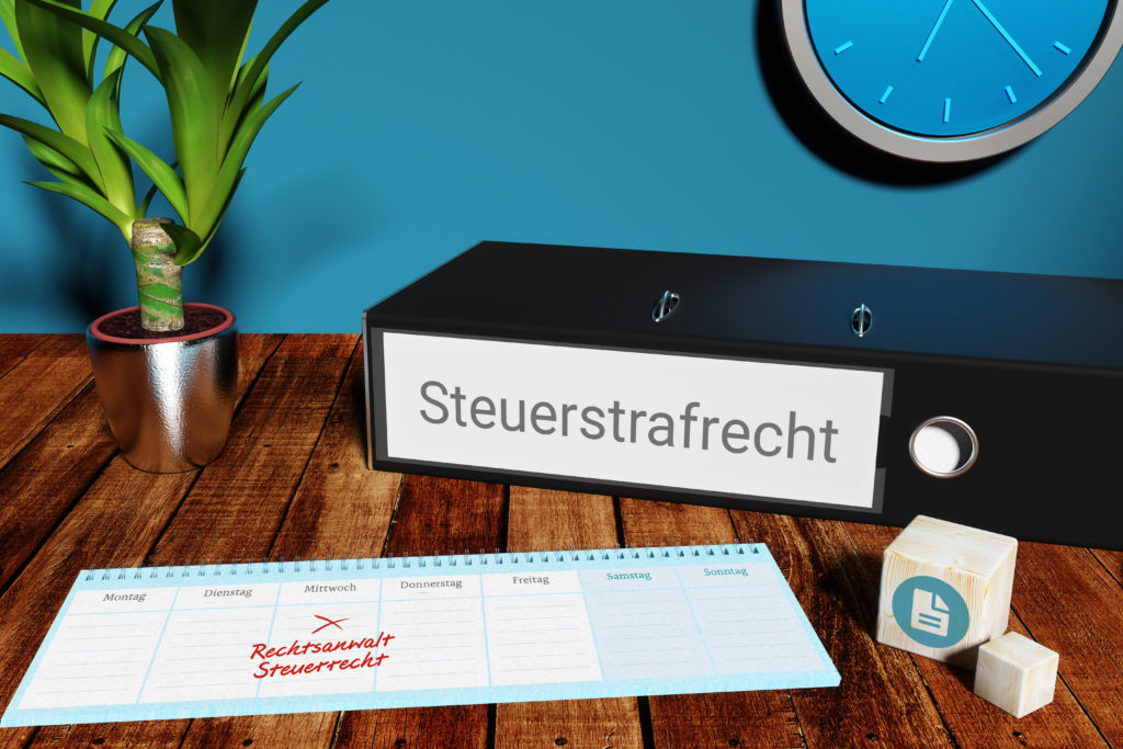 Konzept für Termin bei einem Rechtsanwalt für Steuerstrafrecht